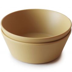 Lot de 2 bols ronds Mosterd - Mushie