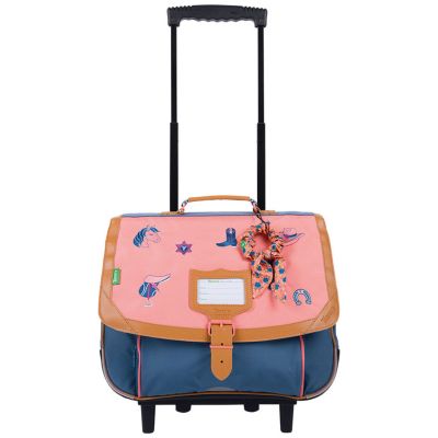 Cartable à roulettes primaire Les Fantaisies Jane Corail (38 cm)
