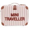 Valise enfant Mini Traveller rayures nude/terracotta - Childhome