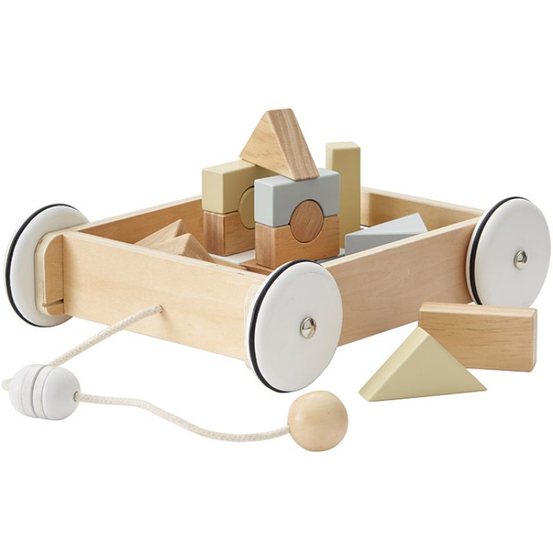 Blocs de construction et wagon Kid's Concept