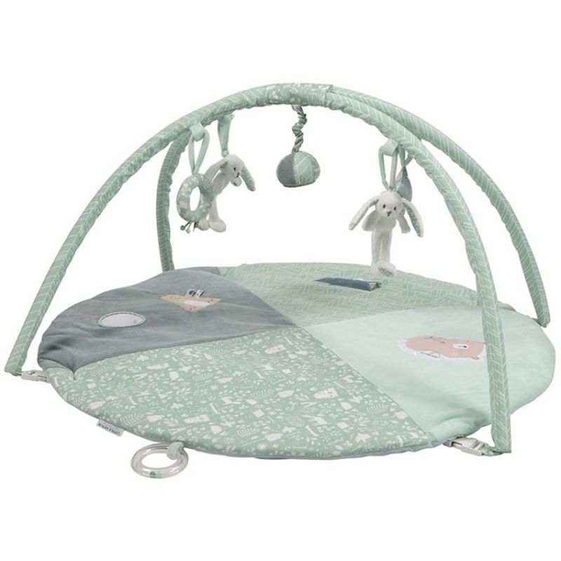 Tapis d'éveil avec arches lapin rond Adventure mint (86 x 44 cm) Little Dutch