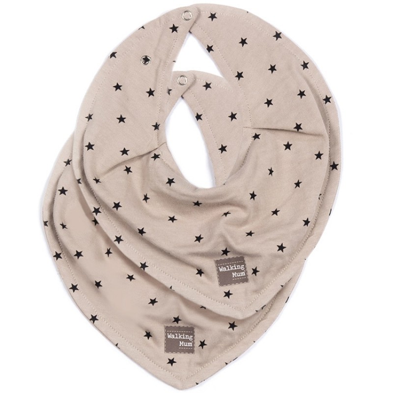 Lot de 2 bavoirs bandanas Gaby Pierre Walking Mum