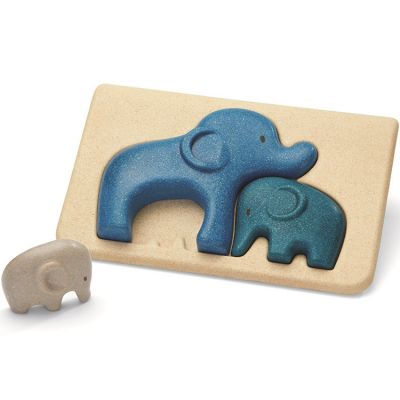 Puzzle à encastrement Mon 1er puzzle Eléphant (3 pièces) Plan Toys