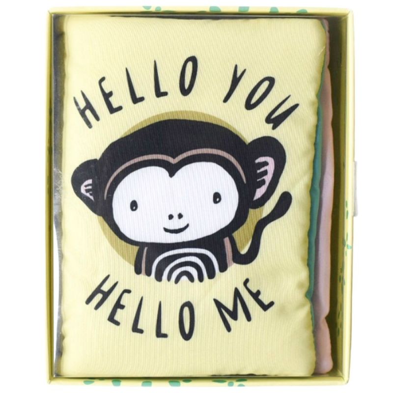 Livre bébé en tissu Hello you, hello me Wee Gallery