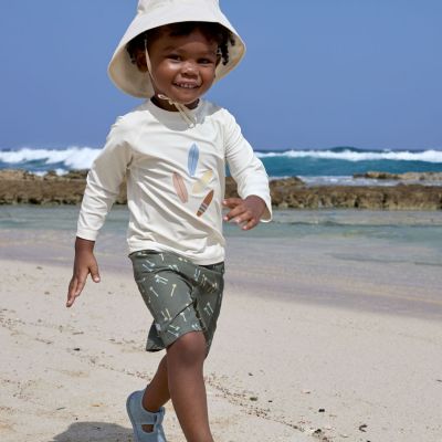 T-shirt anti-UV 4 Planches écru (13-18 mois)