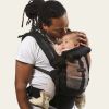 Porte bébé PhysioCarrier en coton noir et anthracite  par Je Porte Mon Bébé / Love Radius