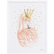Affiche encadrée flamant rose Flamingo by Lucie Bellion (30 x 40 cm)  par Lilipinso