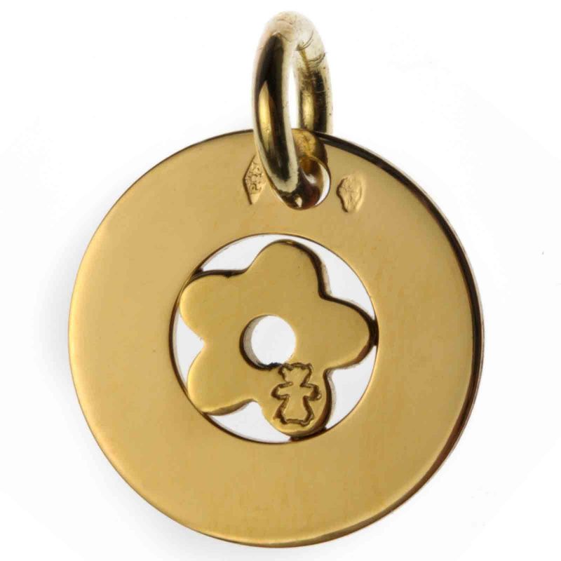 Médaille Bulle motif au choix 20 mm (or jaune 750°) Loupidou
