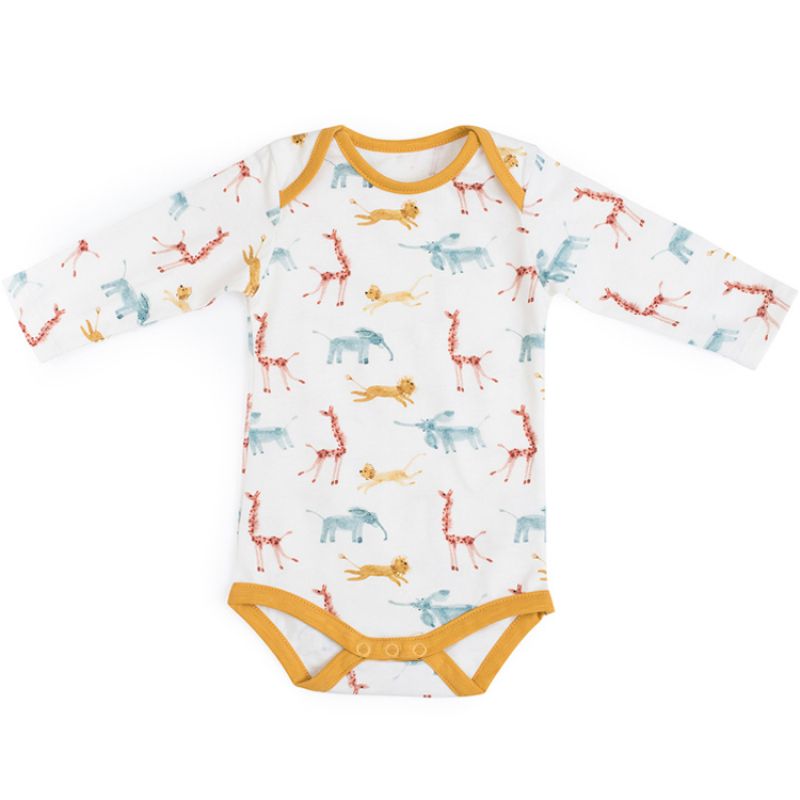 Body en coton savane Bergamote Sous mon baobab (6 mois) Moulin Roty