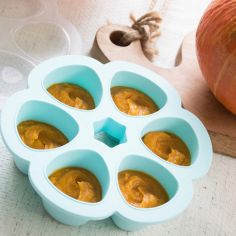 Moule de congélation multi portions silicone bleu (6 x 90 ml)