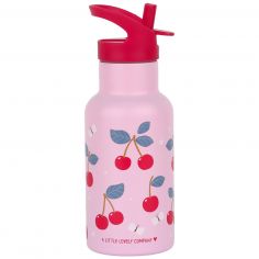 Gourde isotherme Cerises (350 ml) - A Little Lovely Company