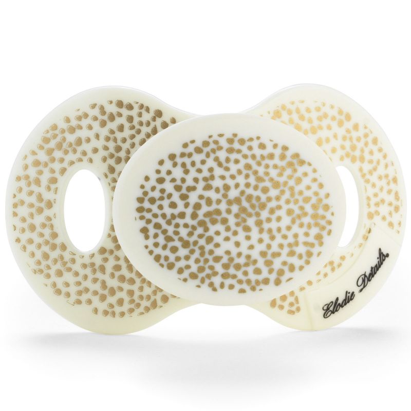 Sucette physiologique en silicone Gold Shimmer (0-6 mois) Elodie Details