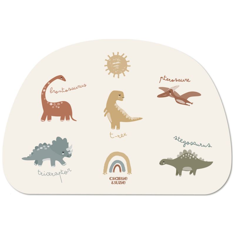 Set de table Mes Dinos Paolo Charlie et Suzie Produit 1