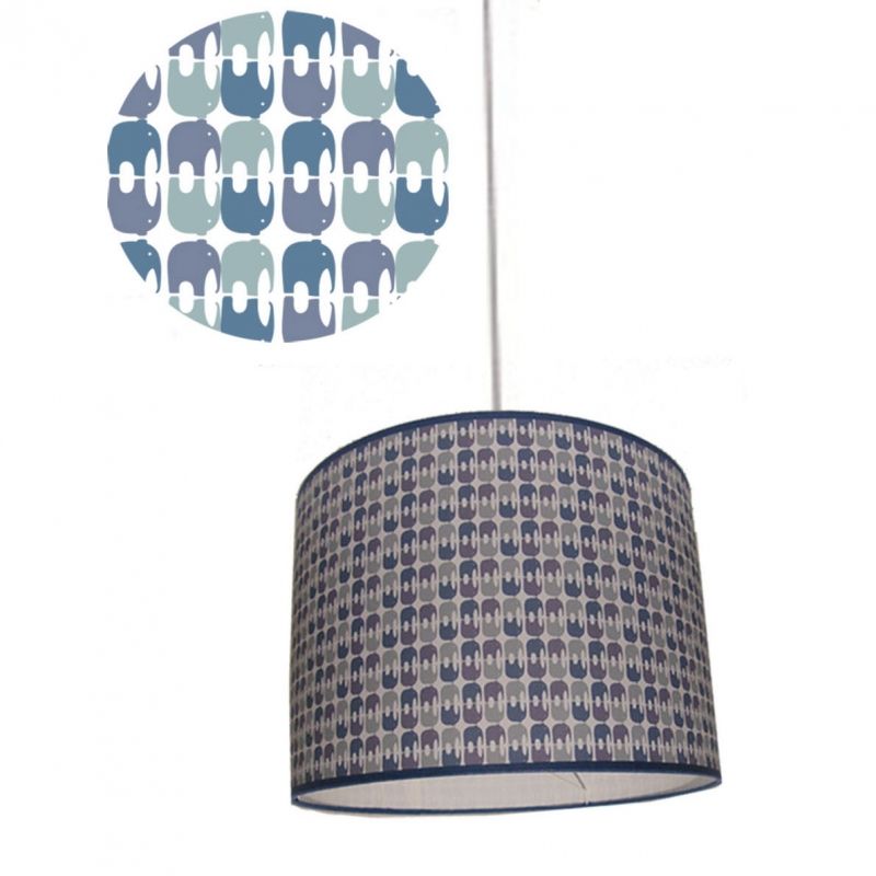 Abat-jour éléphant bleu pour suspension ou lampe AFKliving