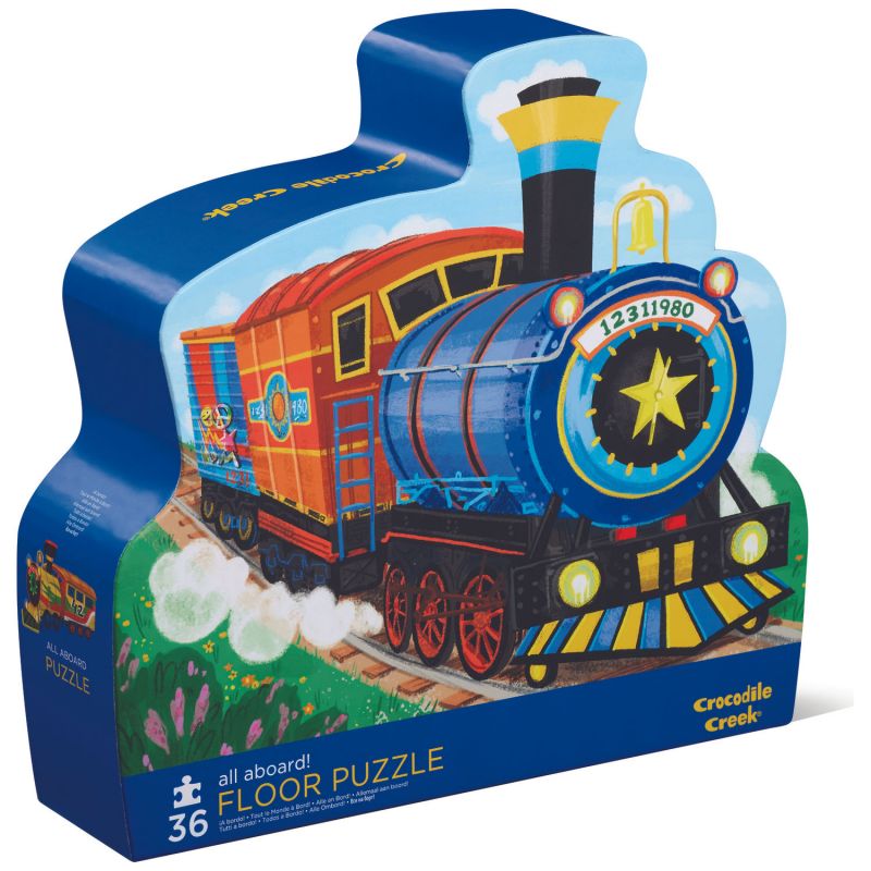Puzzle Les trains (36 pièces) Crocodile Creek Packaging 1
