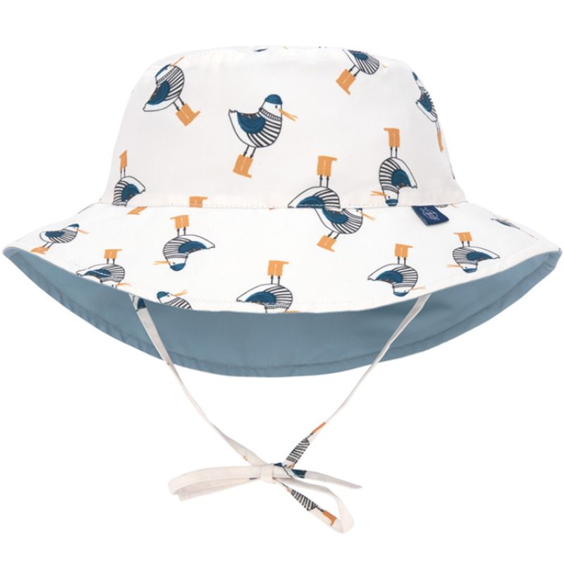 Chapeau anti-UV réversible M. Mouette bleu (9-12 mois) Lässig