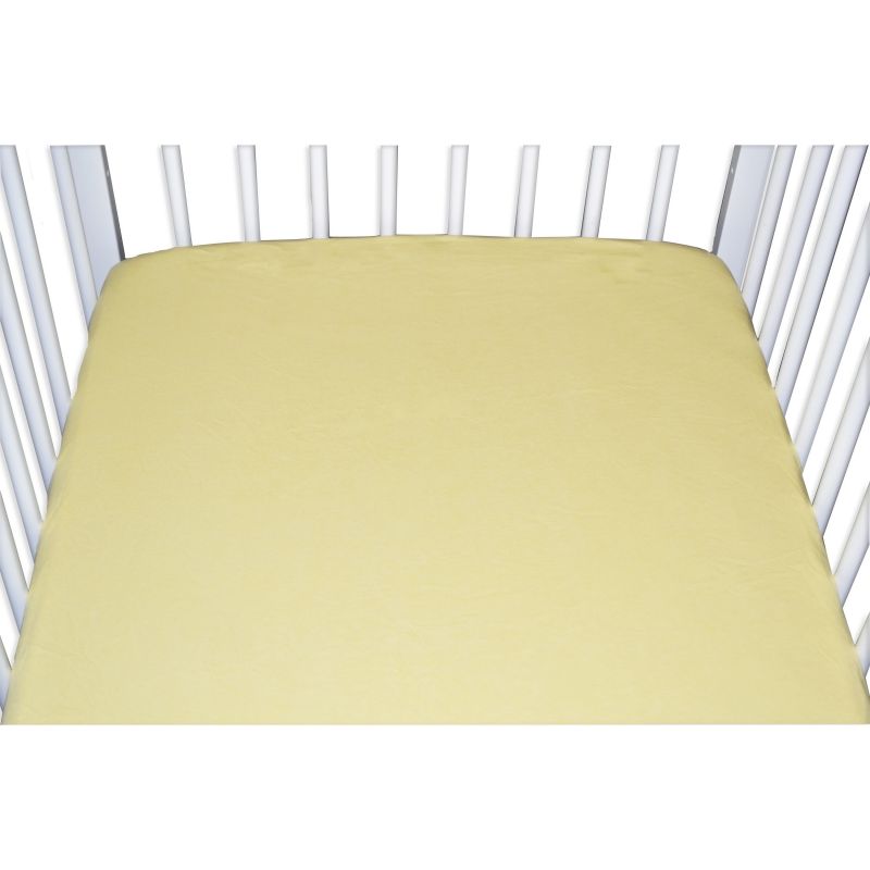 Drap housse jersey paille (60 x 120 cm)  Domiva