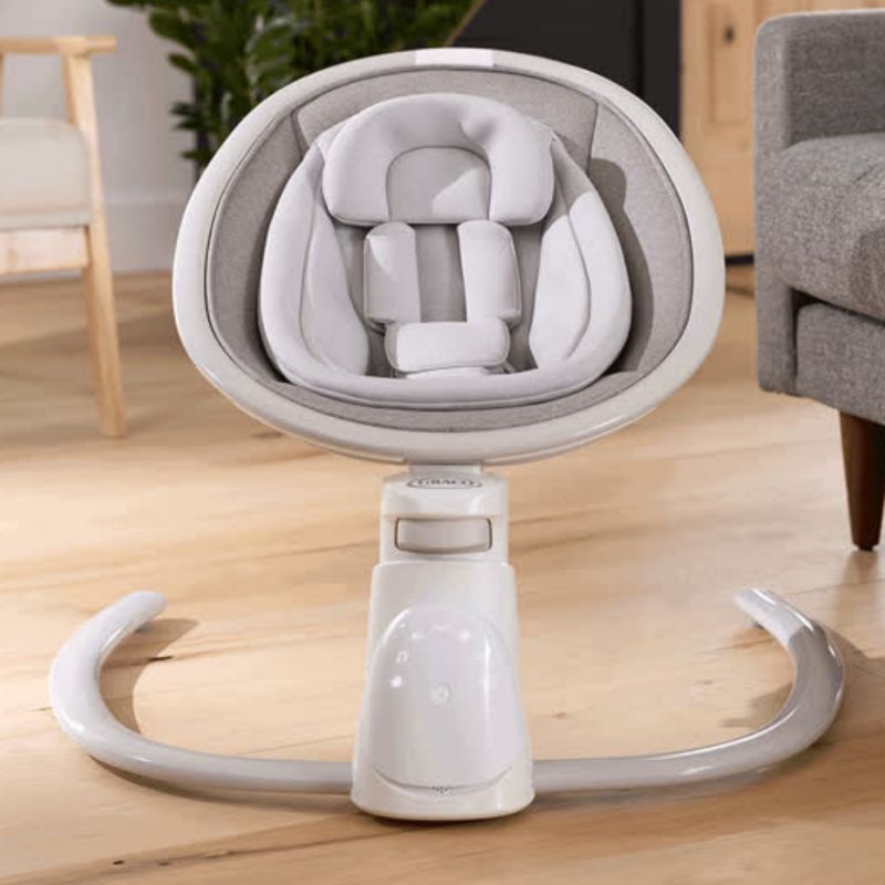 Balancelle silencieuse 3-en-1 à technologie Bluetooth Sway 'N Grow Heather Graco Ambiance 4