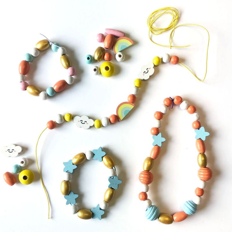 Coffret arc-en-ciel perles bois Sycomore Produit 3