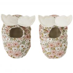 Chaussons avec ailes d'ange imprimé liberty (0-6 mois) - BB & Co