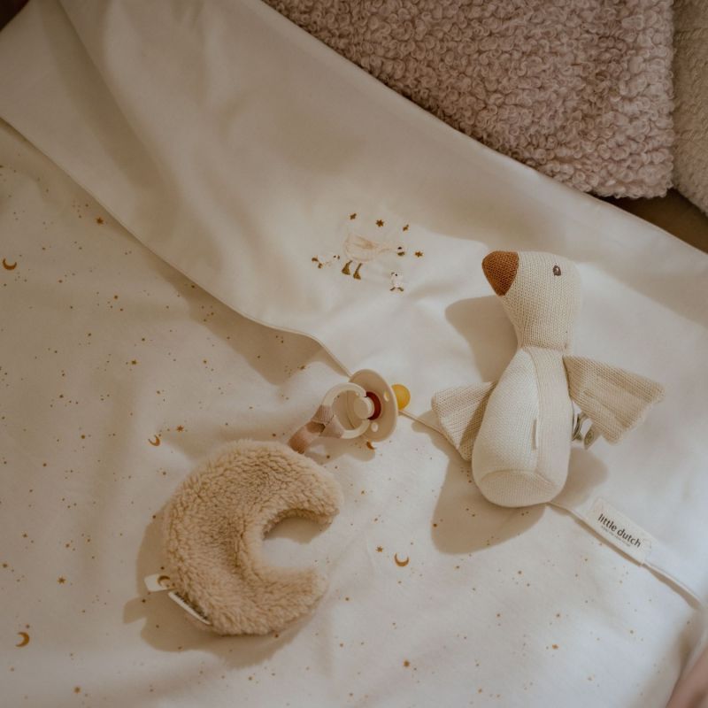 Doudou attache-tétine Lune Pure Soft Beige Little Dutch Ambiance 2