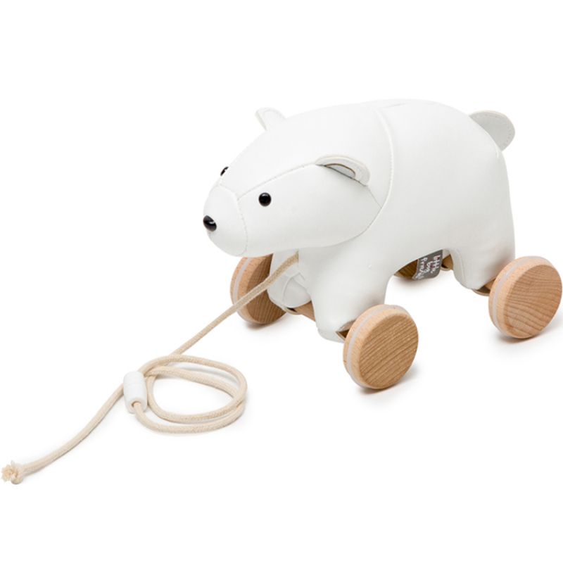 Jouet à tirer Nathan l'Ours blanc Little Big Friends Produit 1 grande taille