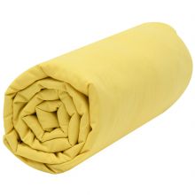 Drap housse en coton bio jaune or (60 x 120 cm)  par P'tit Basile