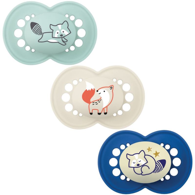Lot de 3 sucettes anatomique Original garçon (18 mois et +) MAM