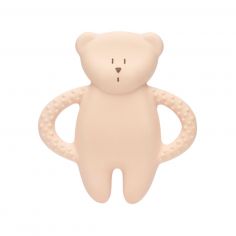 Ourson de dentition en caoutchouc naturel rose - Moonie