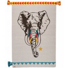 Tapis rectangulaire Circus éléphant (100 x 150 cm)  par Varanassi