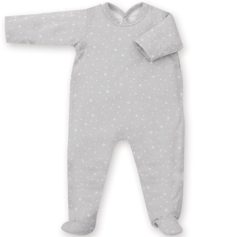 Pyjama léger jersey Stary frost grizou (3-6 mois : 60 à 67 cm) Bemini