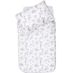 Parure de lit bebe 90X120 avec oreiller - Couette enfant avec oreiller  Couette maternelle avec housse coton Safari