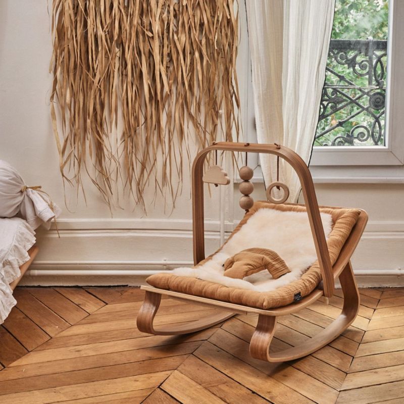 Assise peau de mouton mérinos pour transat Levo Charlie Crane Ambiance 4