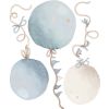 Stickers muraux Ballons bleus (50 x 60 cm) - Lilipinso