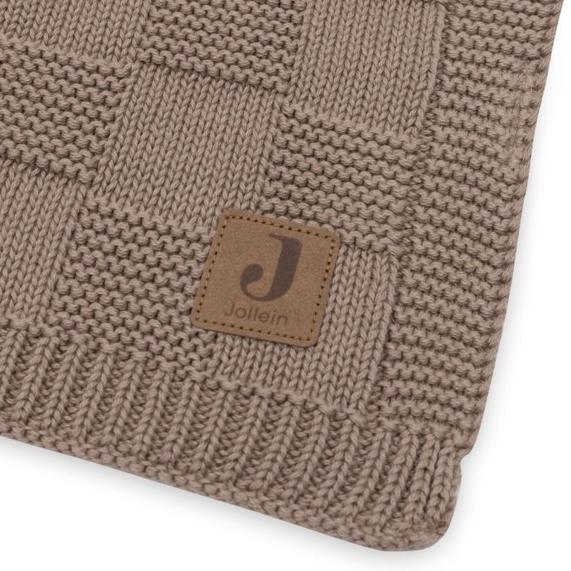 Couverture en tricot Box Knit Milky Coffee (100 x 150 cm) Jollein Produit 5