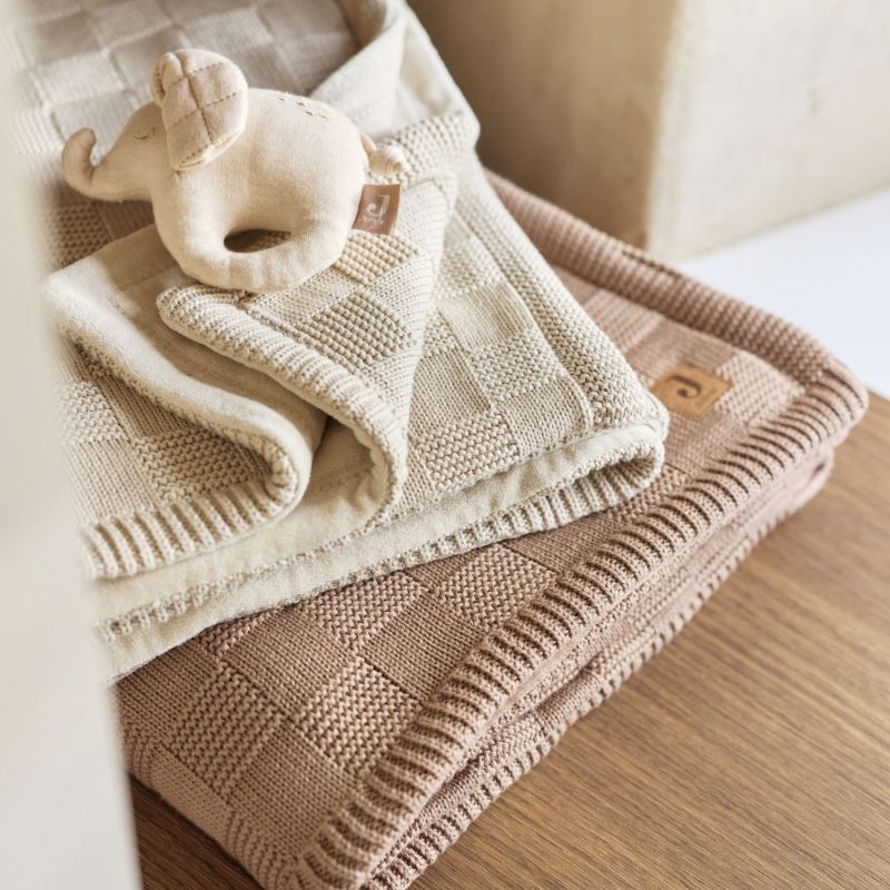 Couverture en tricot Box Knit Milky Coffee (100 x 150 cm) Jollein Ambiance 7