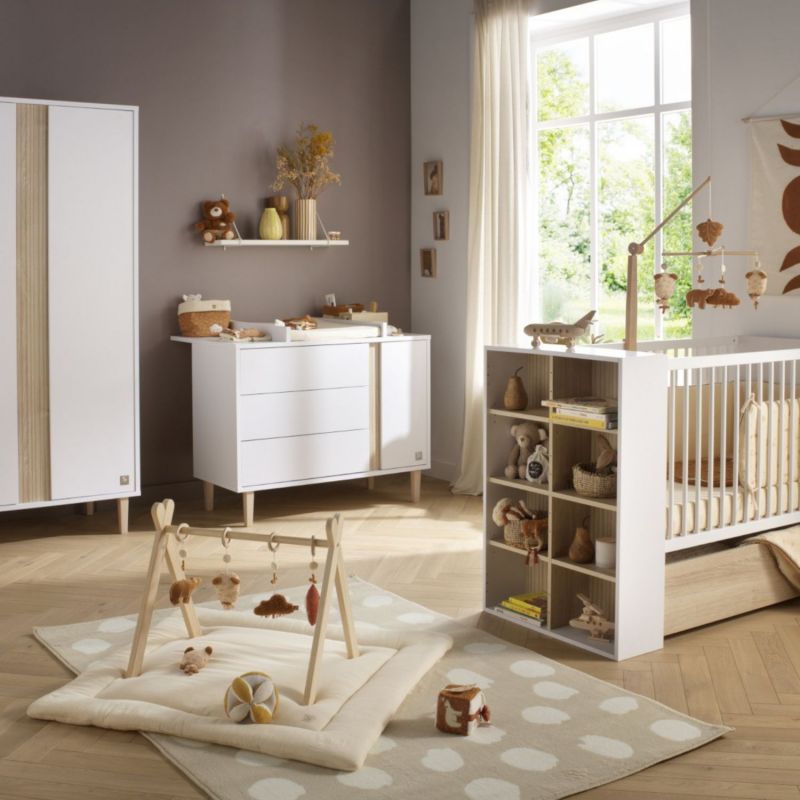 Lit bébé transformable Paloma (60 x 120 cm) Sauthon mobilier Ambiance 7
