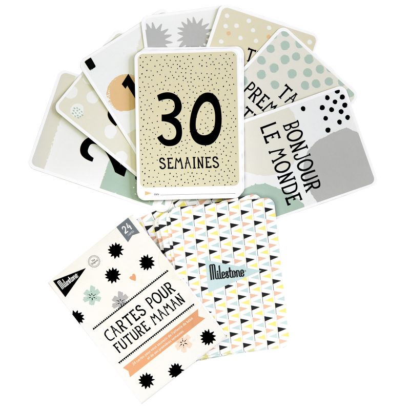 Cartes étapes pour future maman Milestone Produit 1 grande taille