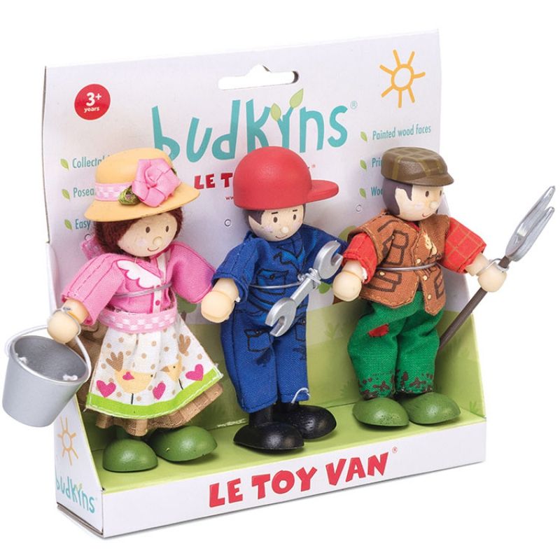 Lot de 3 figurines fermiers (9 cm) Le Toy Van