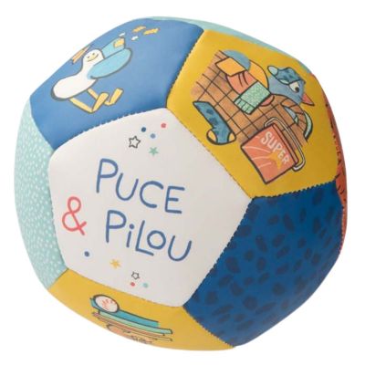 Ballon souple Puce et Pilou (10 cm)
