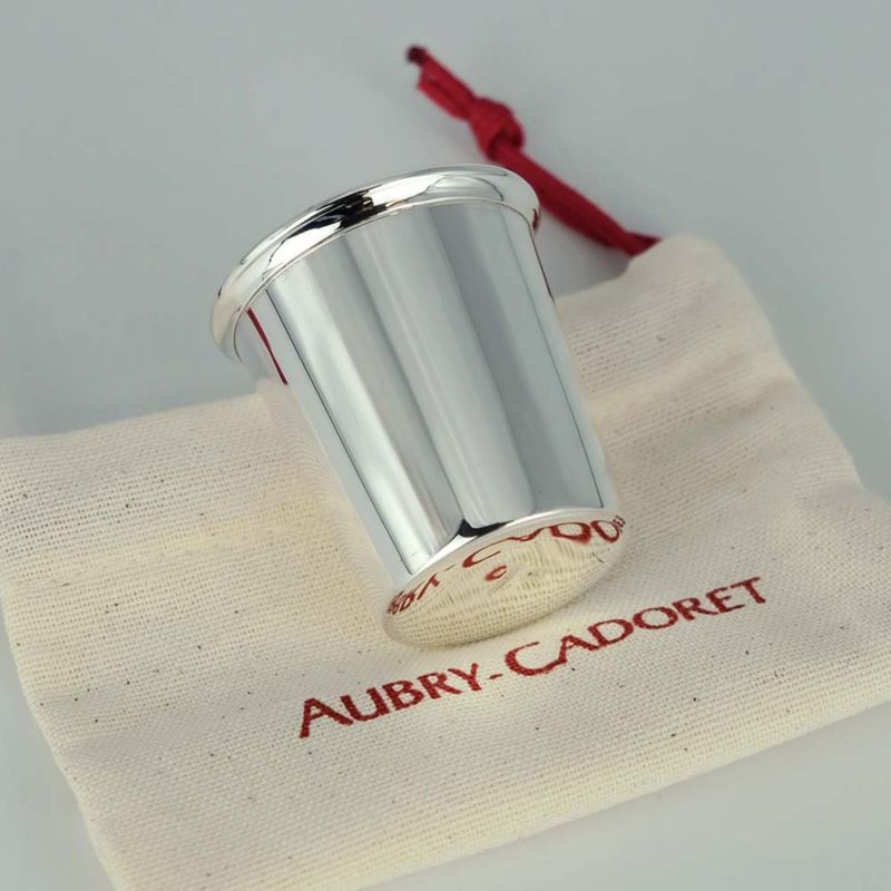 Coquetier chope Serti personnalisable (métal argenté) Aubry-Cadoret Ambiance 4