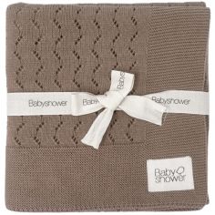 Couverture en tricot Caramel Glacé (75 x 75 cm) - Babyshower