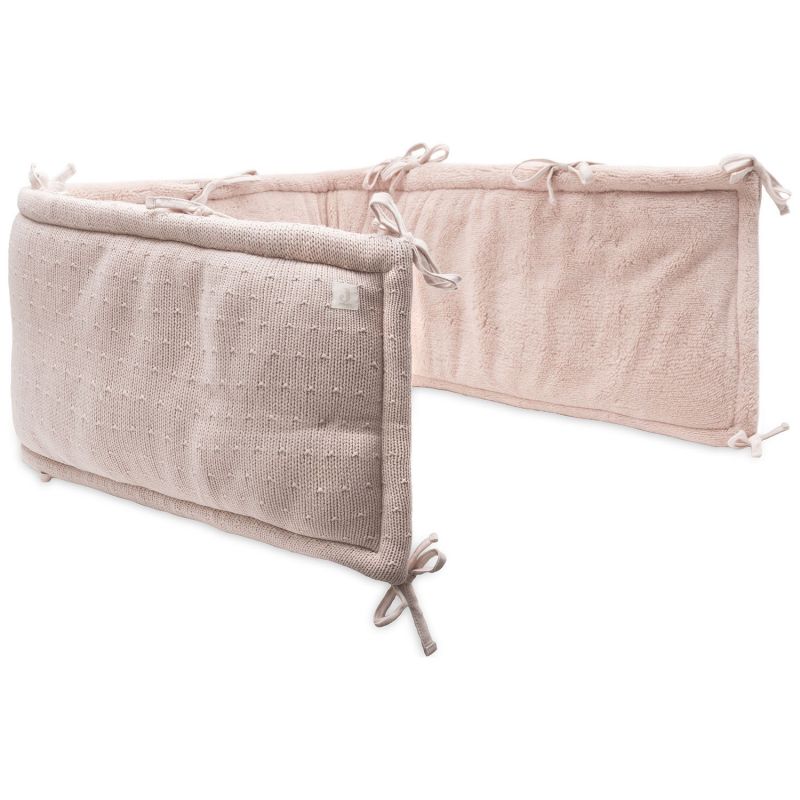 Tour de lit Sprinkle Knit Silk Rose (pour lits 60 x 120 ou 70 x 140 cm) Jollein Produit 1