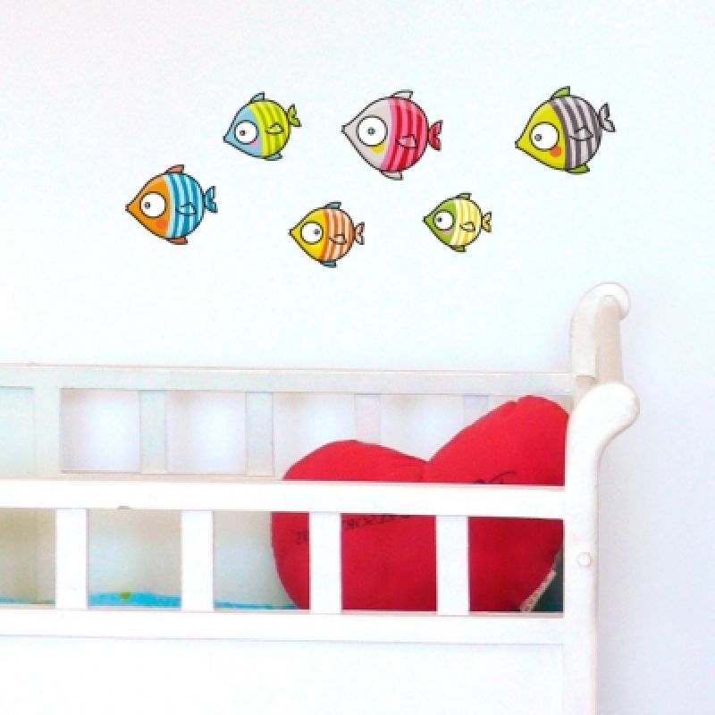 Stickers poissons bubulles Série-Golo
