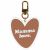 Variation Marron, blanc du produit Porte-clé Mamma Love de la marque Atelier Wagram