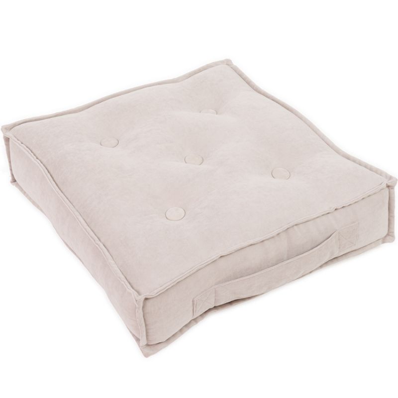 Pouf coussin de sol beige foncé Party Cotton&Sweets