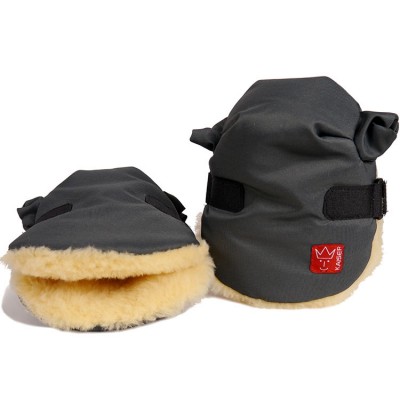 Moufles pour poussette Twoolly gris anthracite Kaiser