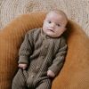 Grenouillère tricotée Soul moka (1 mois)  par Baby's Only