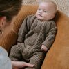 Grenouillère tricotée Soul moka (1 mois)  par Baby's Only