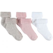 Coffret chaussons Mix & Match beige rose (pointure 18)  par Noukie's